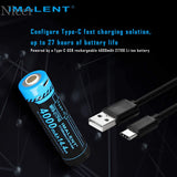 IMALENT LED Flashlight 9000 Lumens Type-C USB R30C EDC Rechargeable Flashlight By 21700 Battery for Hunting Search and Rescue