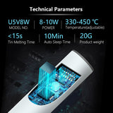 USB portable mini electric soldering iron electric tin soldering iron with voltage regulator wired kit soldering iron stand