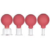 1 Set of 4pcs Vacuum Cupping Cups Back Body Massager Household Suction Vacuum Can (Brown)