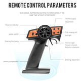 2.4G Convertible Remote Control Truck Climbing 4WD Buggy Radio Drift Car Remote Jeep Car 4x4 Model Crawler Off-Road Vehicles Toy