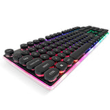 Vintage punk mechanical hand suspension round cap Esports light game keyboard matte key 19 keys without conflict