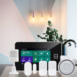 4.3 Inch Full Touch Smart Home Alarm S0S Temperature Humidity Alarm Wifi Alarm System