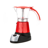 220V Electrical Espresso Moka Pot Coffee Percolators Italian Mocha Coffee Maker 220V Stovetop Tool Filter Percolator Cafetiere