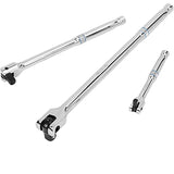 Socket Torque Wrench 1/2 F Rod 15" 18" Long Force Bar Activity Head Wrench with Strong Force Lever Steering Handle for Repairing