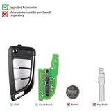 RIOOAK New Arrival  5pcs/lot Xhorse VVDI2 XKKF21EN VVDI KNIFE 2 Style(Flip-3BTN) for VVDI MINI Key Tool VVDI2  locksmith tools