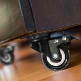 4 Pack 2in Heavy Duty Caster Wheels Polyurethane Swivel  with 360 Degree Top Plate 220lb Total Capacity for Furniture