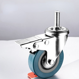 4pcs Heavy Duty 75mm Swivel Castor with Brake Trolley Casters wheels for Furniture