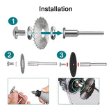 66 Pcs Cutoff Wheel Set For Rotary Tool Die Grinder, Resin Cutoff Wheel, Mini HSS Saw Blade, Resin Cutoff Disc