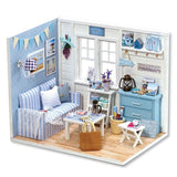 DIY Doll House Miniature Dollhouse With Furnitures Wooden House Miniaturas Toys For Children New Year Christmas Gift C&M
