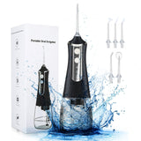 Portable Water Dental Flosser Oral Irrigator USB Rechargeable Water Jet Floss Tooth Pick 5 Jet Tip 350ml Water Thread for Teeth