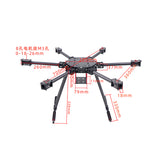 ZD700 700mm Ordinary &amp; Upgrade Pro Six-Axle Carbon Fiber Umbrella Folding Hexacopter Frame Kit with Landing Gear Airplane