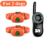 Dog Training Collar Waterproof Dog Electric Collar USB Rechargeable Remote Dog Bark Control Collar Dog Anti Bark Trainer 40% off