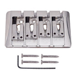 High quality electric bass roller saddles Bridge tailpiece for 4-string electric