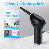 Cordless Air Dust Collector, Used for Computer Cleaning,36000RPM, Rechargeable 6000MAh Battery, for Keyboard Debris