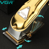 Professional Full Metal Housing Electric Hair Clipper Men Powerful Adjustable Beard Hair Trimmer Rechargable Hair Cutter
