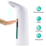 400ML Automatic Soap Dispenser Hand Free Touchless Sanitizer Bathroom Dispenser Smart Sensor Liquid Soap Dispenser For Bathroom