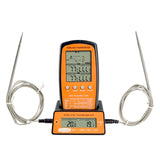 Digital BBQ Dual Probe Thermometer Wireless Kitchen Oven Food Cooking Grill Smoker Meat Thermometer Meter Gauge Tool