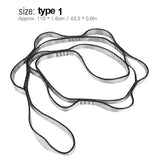 2pcs Yoga Extend Belt Adjustable Daisy Chains Strong Climbing Strap Multi Loop Nylon Strap Rope For Aerial Yoga Hammock / Camp