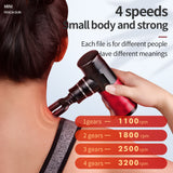 High Frequency Mini Pocket Massage Gun Fascia Gun Neck Massager Electric Vibrator Muscle Relaxation Pain Relief for Body