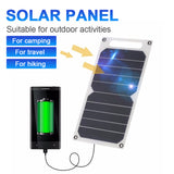 Outdoor Travel Portable 6V Rechargeable Solar Panel Power Storage Generator USB Charger Off-road Emergency Portable Power Supply
