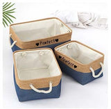 Personalized Pet Toy Storage Basket Toy Clothes Bin Dog Custom Name DIY Canvas Collapsible Box Free Print ID Pet Accessories
