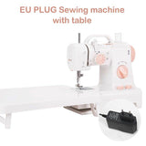 INNE Electric Sewing Machine Mini Small Portable Multifunctional Household Pedal Handmade Repair With Night Light For Beginners
