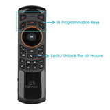 Rii Mini I25A Multifunction Portable 2.4G Wireless Fly Mouse Russian English Keyboard I25 Remote For Android TV Remote TV BOX