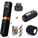 2021 New Wireless Rotary Tattoo Machine Pen Mabuchi Motor Strong Quiet With Fast Charing Battery RCA Adapter Kit Free Shipping