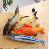 Fish Toy Cat Catnip 3D Simulation Fish Goldfish Red carp Kitten Toys Gift Pillowfish Interactive Cat Plush Toy Fish Pet Products