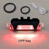 Waterproof Rear Tail Light LED USB Rechargeable Mountain Bike Cycling Light Taillamp Safety Warning Light Bicycle Light