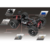 HS 18321 1/18 RC Car Proportional Control Big Foot Truck RTR 2.4G 4WD 36km/h High Speed Vehicle Remote Control Truck Toys