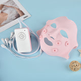 Electric EMS Facial Mask Red Light Therapy Beauty Vibration Anti Aging Wrinkle Rejuvenation Skin Silicone Face Massager Mask