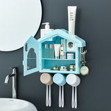 NEW Dust-proof Toothbrush Holder Waterproof Toothpaste Cosmetics Storage Bathroom Accessories Automatic Home Toothpaste