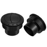 Garneck 2Pcs Car Dashboard Air Vent Exhaust Grille Round Ventilation Outlet for A1176 RV ATV (Black)