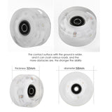 8Pcs Light Up Roller Skate Wheels 82A Luminous Skate Wheels With Bearings For Indoor Outdoor Double Row Skateboard
