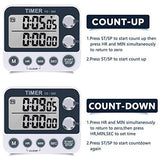 Digital Kitchen Timer Magnetic Back,Cooking Timer,Large Display Loud Alarm Count-Up &amp; Count Down For Cooking Baking Sports Games