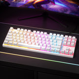 87 Keys Gaming Wired Mechanical Keyboard Blue Switch RGB Backlit Teclado Gamer for PC Laptop