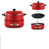 220V Multi Cooker 5L Household Electric Hot Pot Electric Hot Pot Split Type Non-stick Inner Hotpot Cooker Frying  Pan