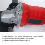 125mm Brushless Electric Angle Grinder Grinding Machine M14 Cordless 63W High Performance 21V 15000mah Woodworking Power Tool