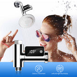 LED Digital Shower Thermometer Baby Bath Water Temperature Monitor 360-degree Rotating Display Celsius/ Fahrenheit Switchable