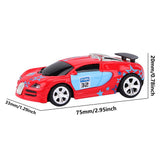 2.4G 1/58 Mini RC Remote Control Racing Car with Light 2 Mode APP Control Chargable Multiplayer Together Vehicle Cola Can Box