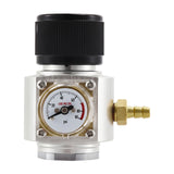 Soda Water C02 Charger Kit,Homebrew Mini Regulator 0-90psi Gauge with Barbed Fitting European Standard TR21-4 Paint Ball Adaptor