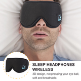 1PC Air Permeable Adjustable Handsfree Eye Mask Sleep Headphone for Travel Sleeping