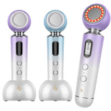 2022 RF Microcurrent EMS Skin Rejuvenation Beauty Machine Facial Massage Infrared Light Therapy Anti-Wrinkle Ultrasonic Cleaning