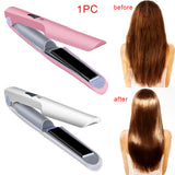 Curling Iron Curler Cordless Wireless Hair Straightener Tool Charging USB Mini Flat Iron