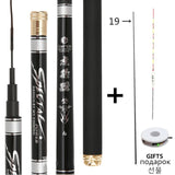 High Quality Super Hard  Powerful hand pole Telescopic Fishing Rod Carbon Fiber freshwater carp fishing3.6m/4.5 m/5.4m/6.3mVboni
