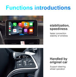 Wired CARPLAY to wireless CARPALY supports Android Auto Android iPhone with the same screen，original car radio can be mixed