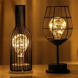 Art LED Table Lamp Reading Lamp Night Light Bedroom Bedside Lamp Desk Lighting Living Room Retro Classic Iron Home Decoration