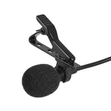 Clip-on Lavalier Mic Portable Condenser Microphone, 1.45m, Corded Microphone, For Phone And Laptop