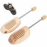High Quality Adjustable Wooden Shoe Trees Men Women Shoe Tree Stretcher Shaper Professional Foot File Pedicure Tool for 40-42